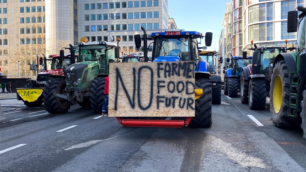 Europäische Bauernproteste legen Brüsseler EU-Viertel lahm Beitragsbild