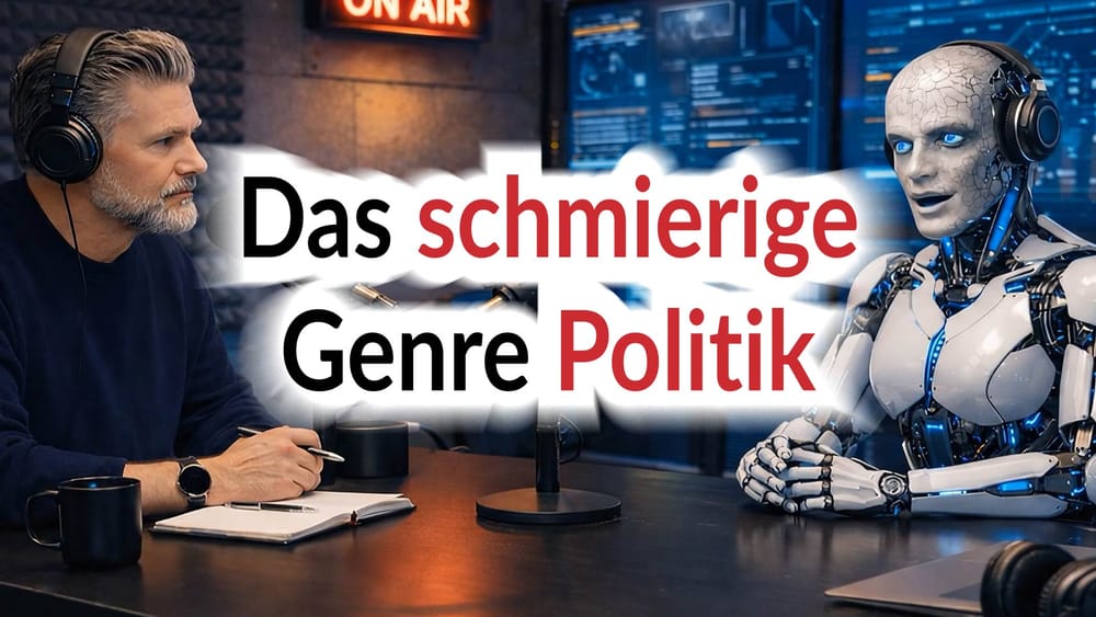 apolut fragt. KI antwortet: Das schmierige Genre Politik Beitragsbild