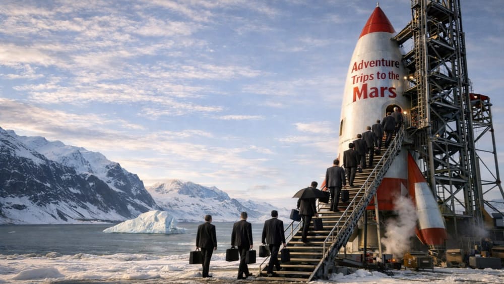 In Grönland starten – Auf dem Mars landen | Von Hermann Ploppa Beitragsbild