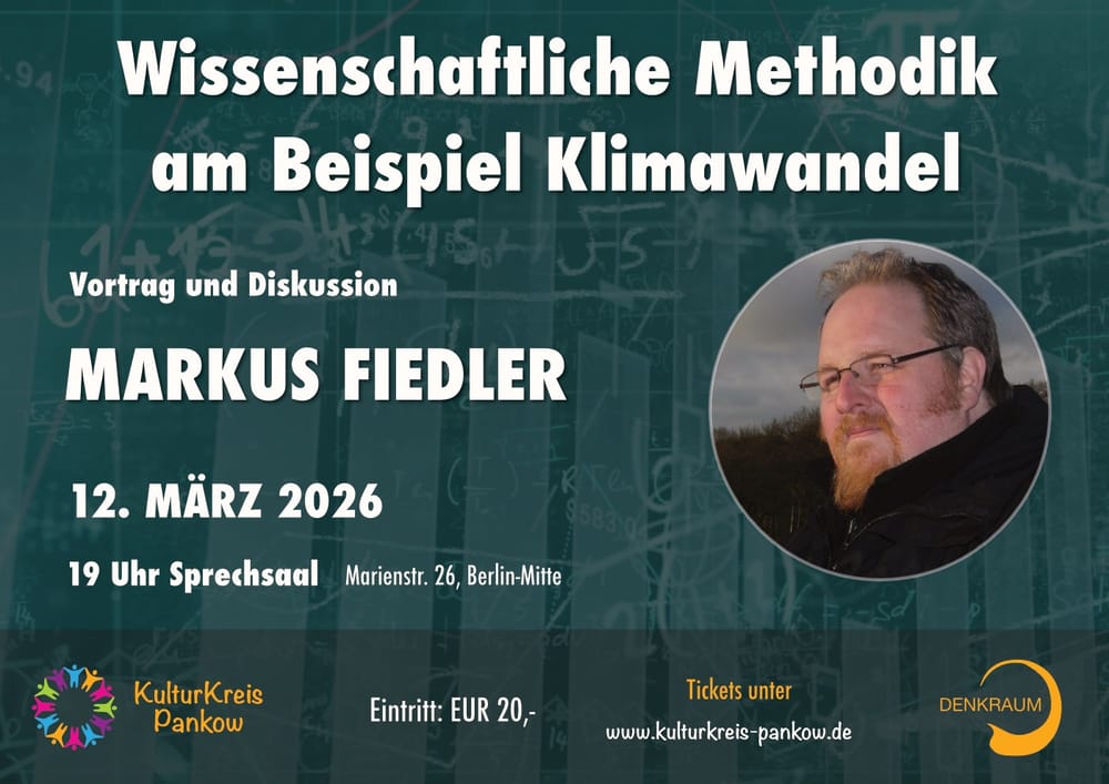 Vortrag von Markus Fiedler in Berlin zum Thema naturwissenschaftliches Arbeiten am Beispiel Klimawandel Beitragsbild