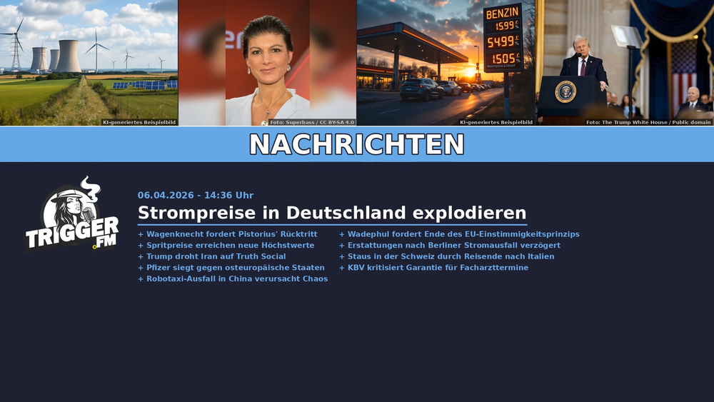 TriggerFM: Nachrichten der Freien Medien vom 06.04.2026 Beitragsbild