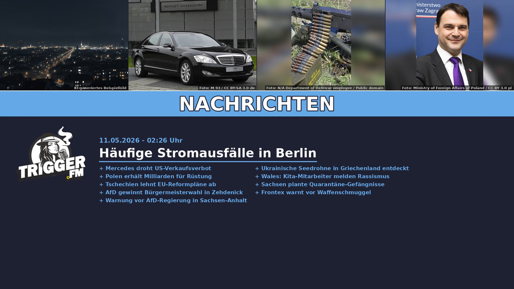 TriggerFM: Nachrichten der Freien Medien vom 11.05.2026 Beitragsbild