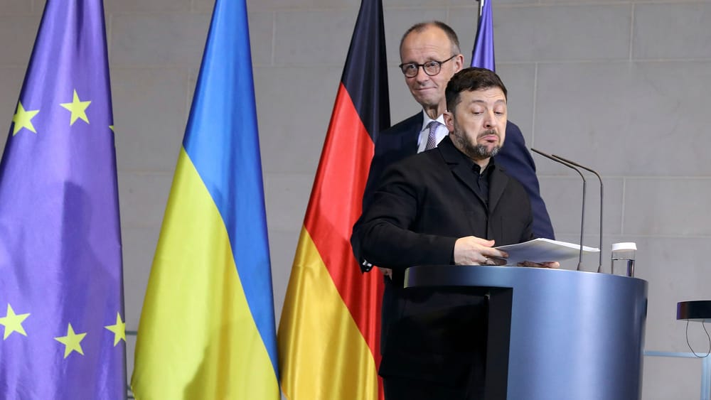 Merz wirbt für EU-Sonderstatus der Ukraine Beitragsbild