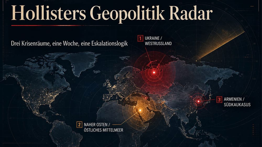Hollisters Geopolitik-Radar vom 8. – 14. Juni 2026 Beitragsbild