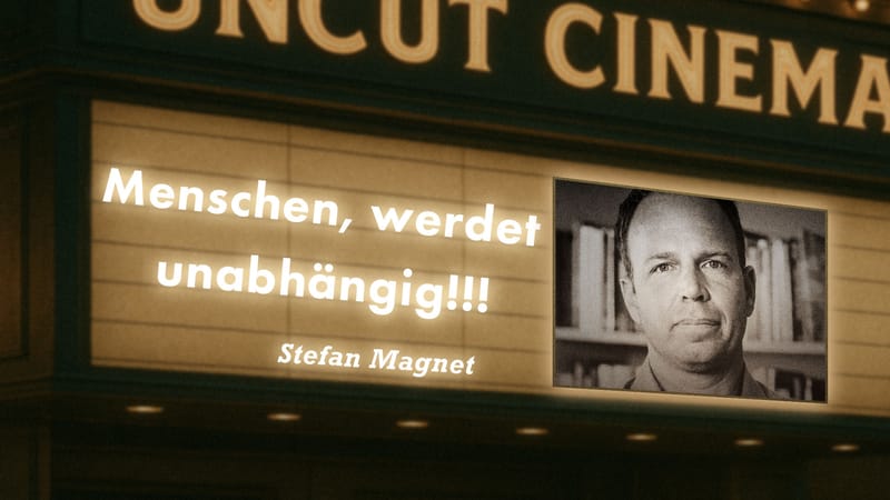 Uncut #60: Heute mit Stefan Magnet | Menschen, werdet unabhängig!!! Beitragsbild